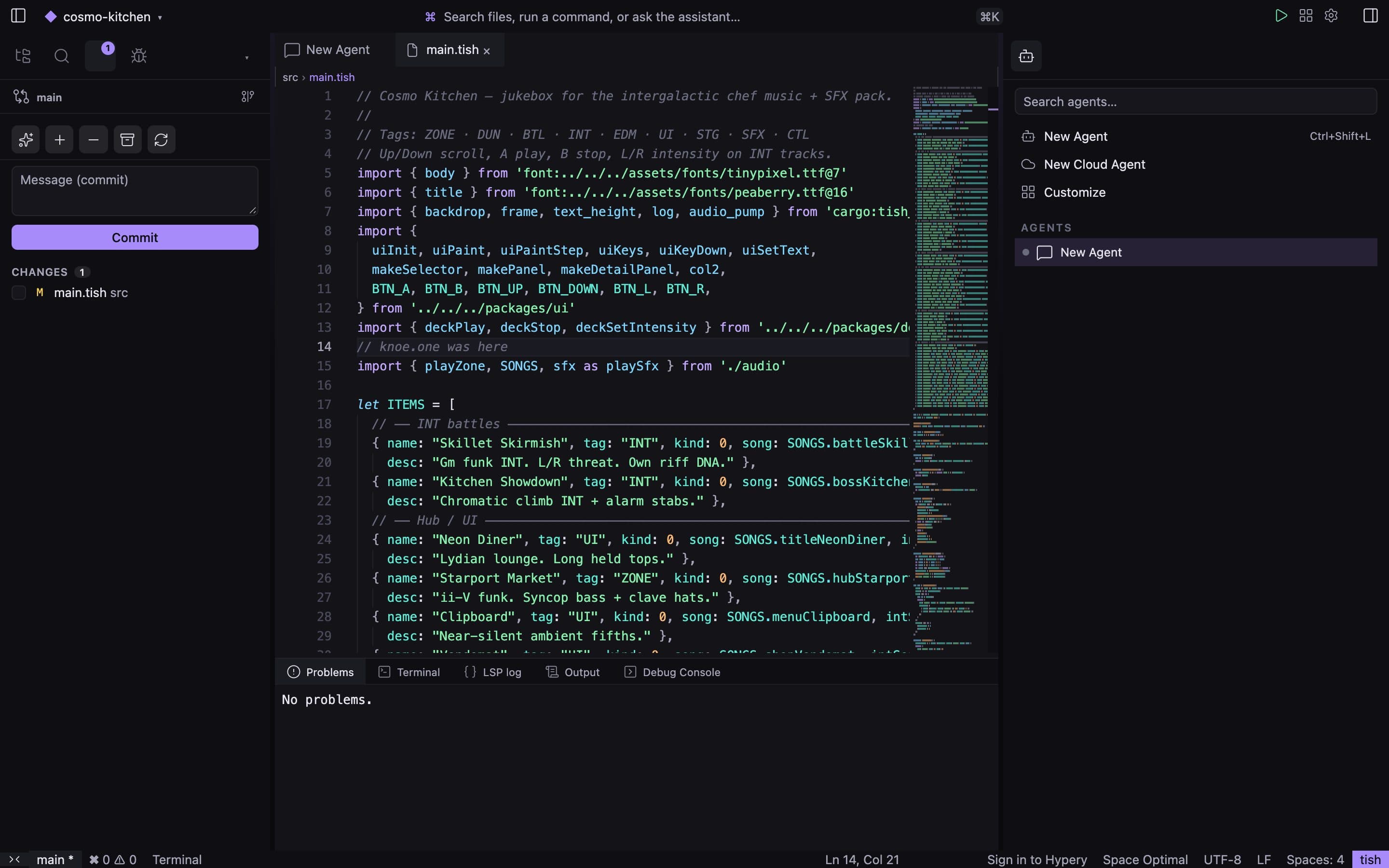 Source control in Dune