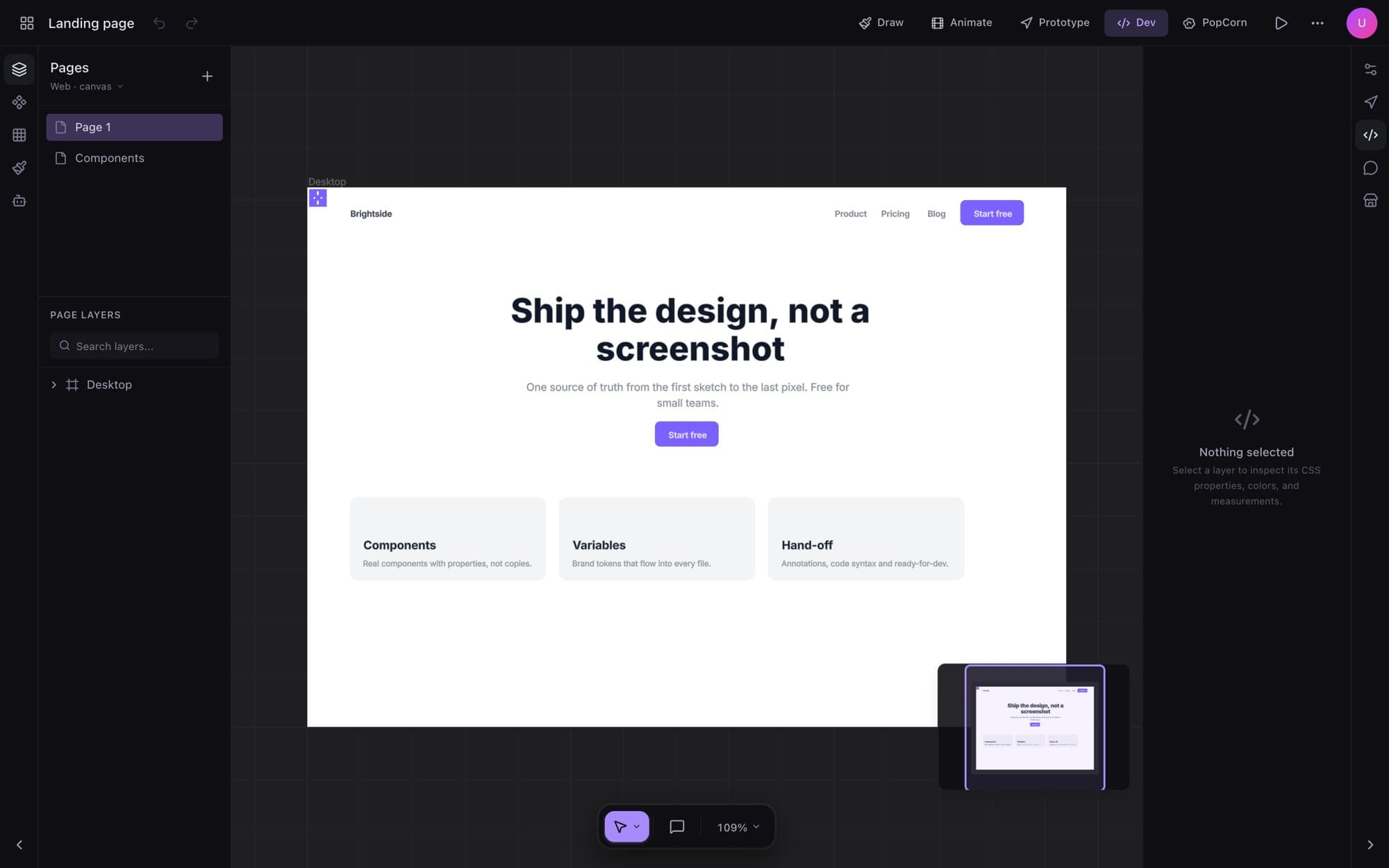 Dev mode