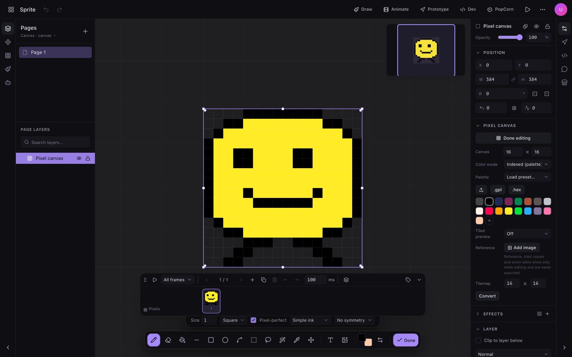 Pixel art editing