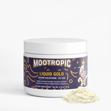 Liquid Gold — Bovine Colostrum · 25% IgG