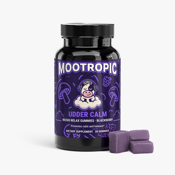 Udder Calm — Reishi Relax Gummies · Blackberry