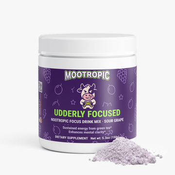 Udderly Focused — Nootropic Focus Drink Mix (Sour Grape)