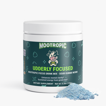 Udderly Focused — Nootropic Focus Drink Mix (Sour Gummi Worm)