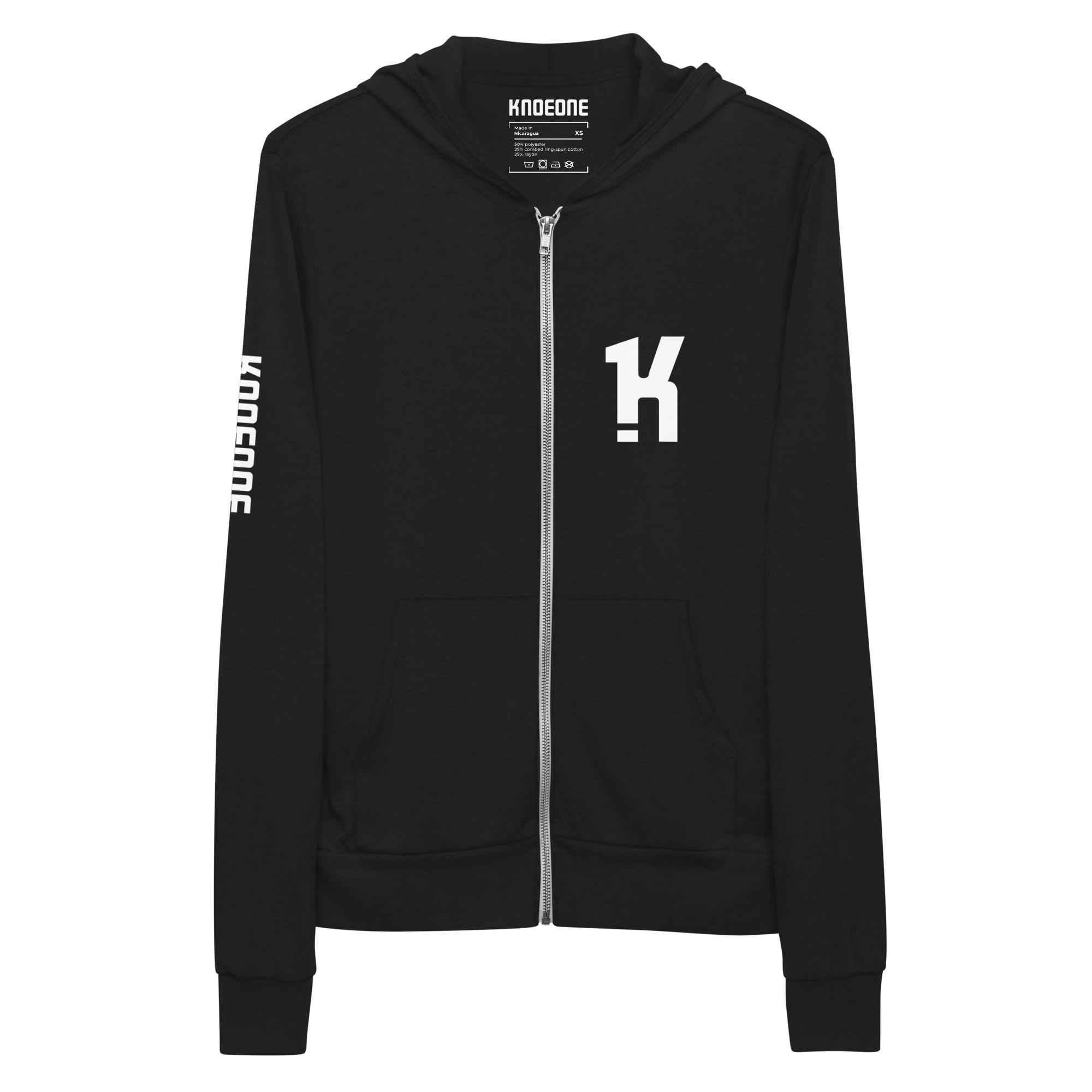 Unisex zip hoodie